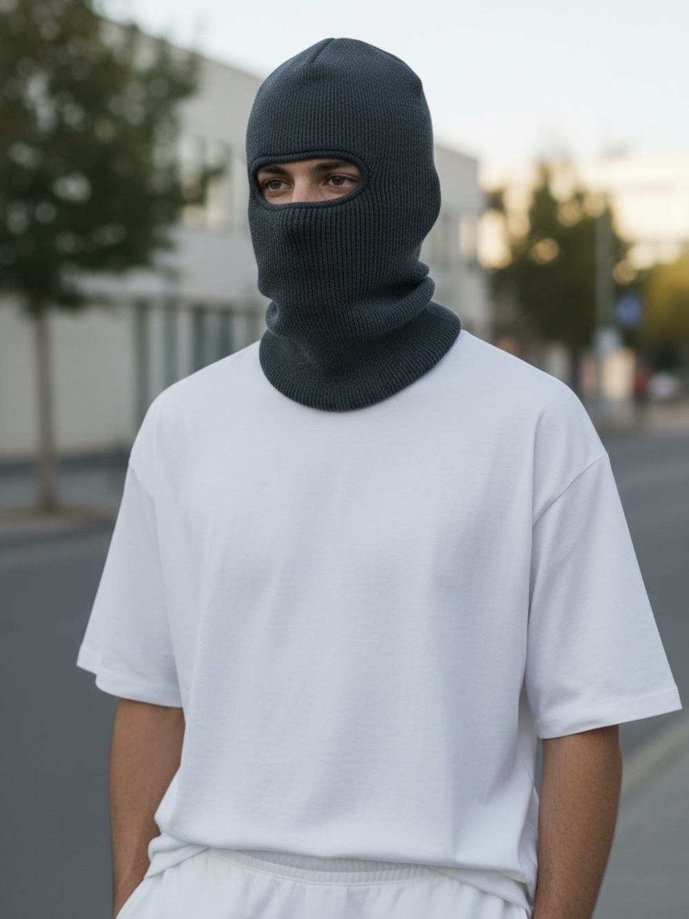 Black Knit Balaclava